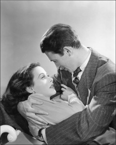 Hedy Lamaar in 1941 met James Stewart in de film 'Come live with me'.